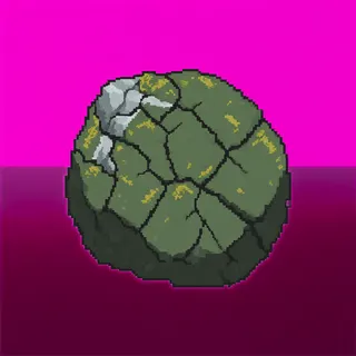 damaged large boulder