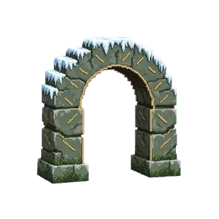 frosted archway