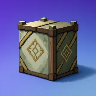 clean wooden crate