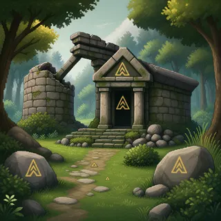 hidden shrine at daylight