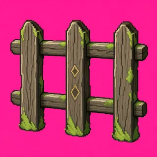 weathered short fence