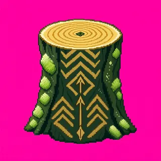 weathered tree stump