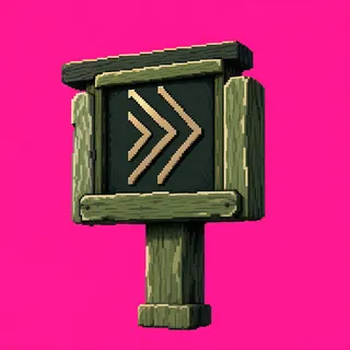 clean wayfinding sign without text