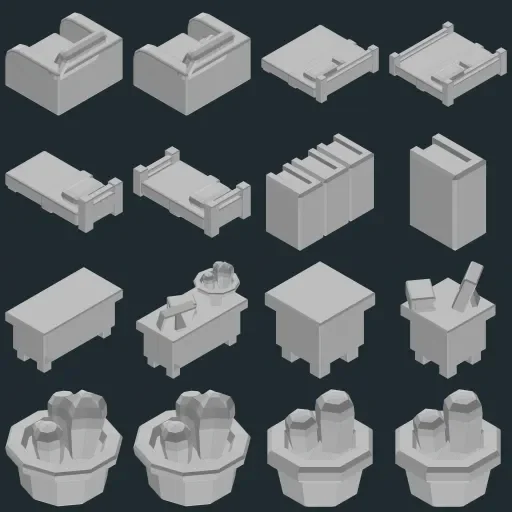 Preview of KayKit Furniture Bits 1.0