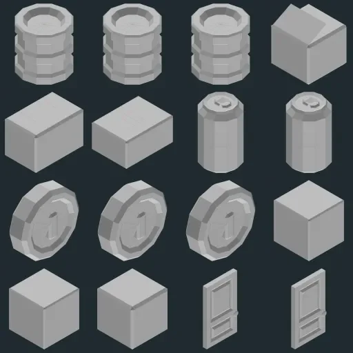 Preview of KayKit Prototype Bits 1.0