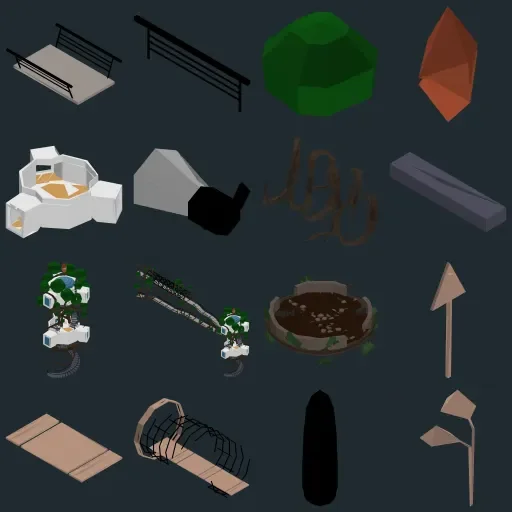 Polygonal Mind · towers · Part 1 preview