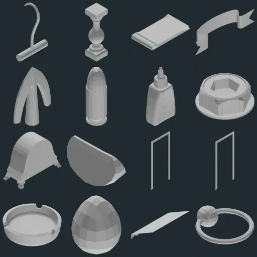 Preview of TheBaseMesh Model Collection · Part 2