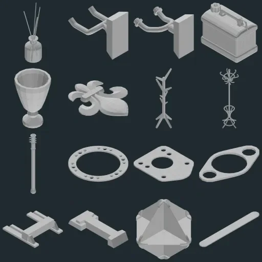 Preview of TheBaseMesh Model Collection · Part 3