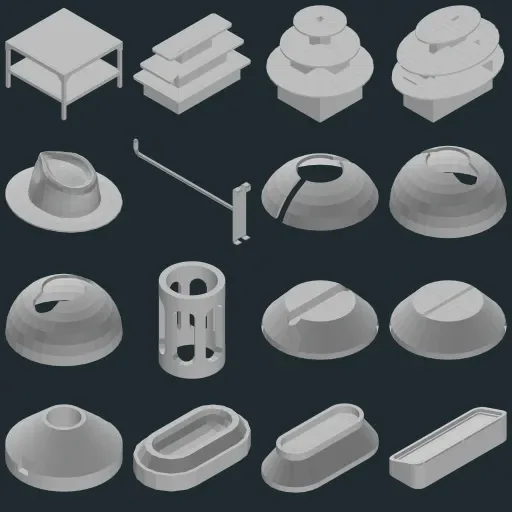 Preview of TheBaseMesh Model Collection · Part 7