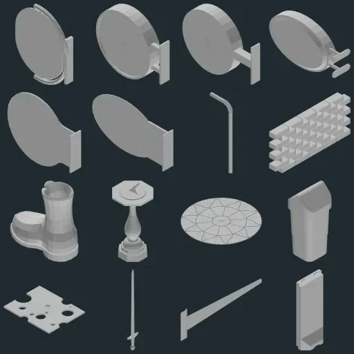 Preview of TheBaseMesh Model Collection · Part 10