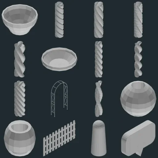 Preview of TheBaseMesh Model Collection · Part 14
