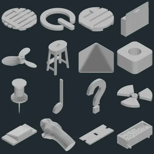 Preview of TheBaseMesh Model Collection · Part 15