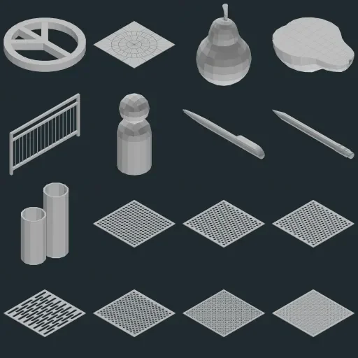 Preview of TheBaseMesh Model Collection · Part 16