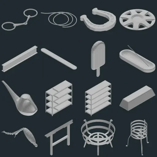 Preview of TheBaseMesh Model Collection · Part 21