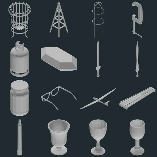 Preview of TheBaseMesh Model Collection · Part 22
