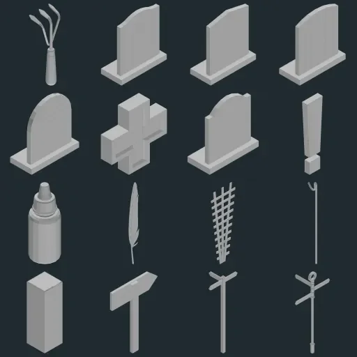 Preview of TheBaseMesh Model Collection · Part 23