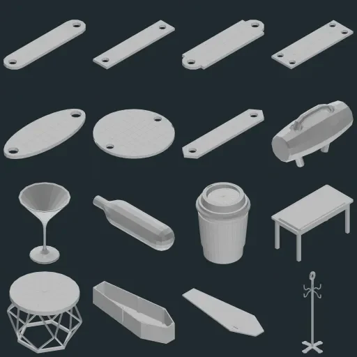 Preview of TheBaseMesh Model Collection · Part 27