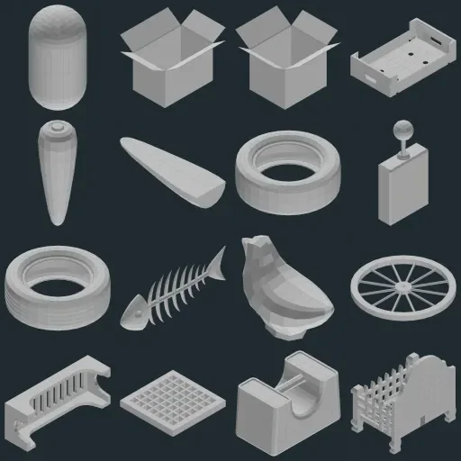 Preview of TheBaseMesh Model Collection · Part 28