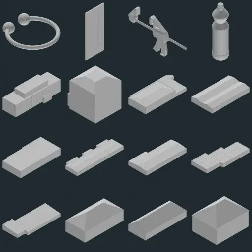 Preview of TheBaseMesh Model Collection · Part 29