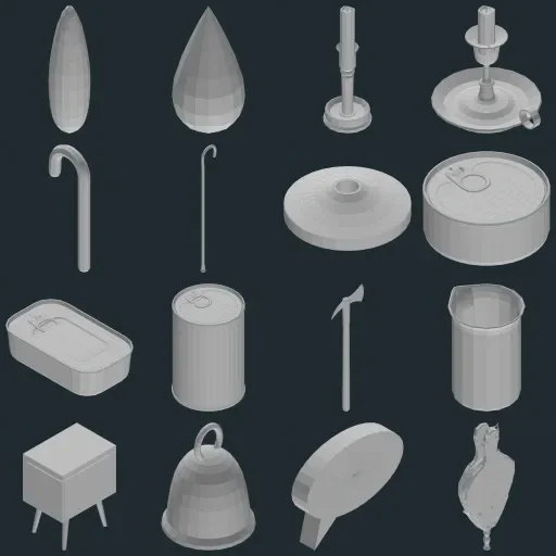 Preview of TheBaseMesh Model Collection · Part 30