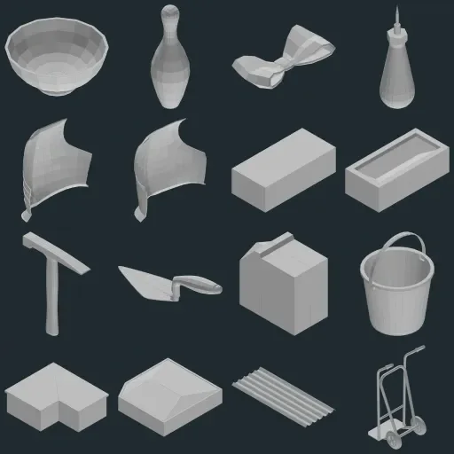Preview of TheBaseMesh Model Collection · Part 31