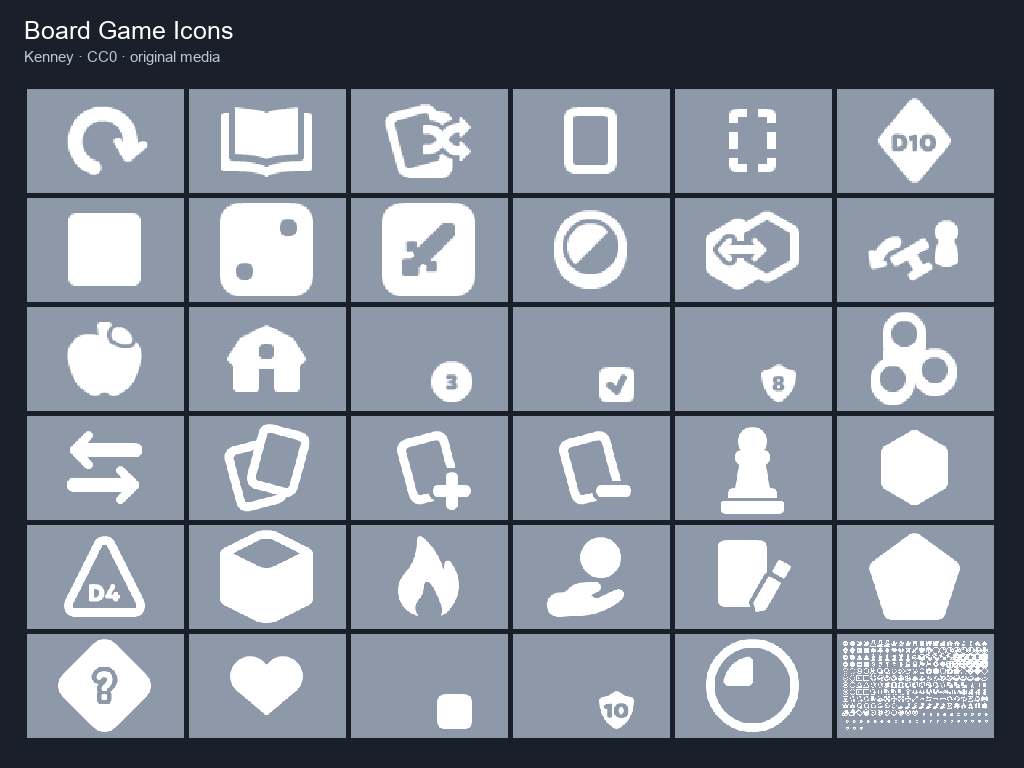 Preview of Board Game Icons