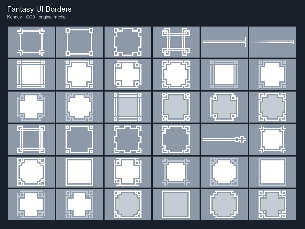 Preview of Fantasy UI Borders