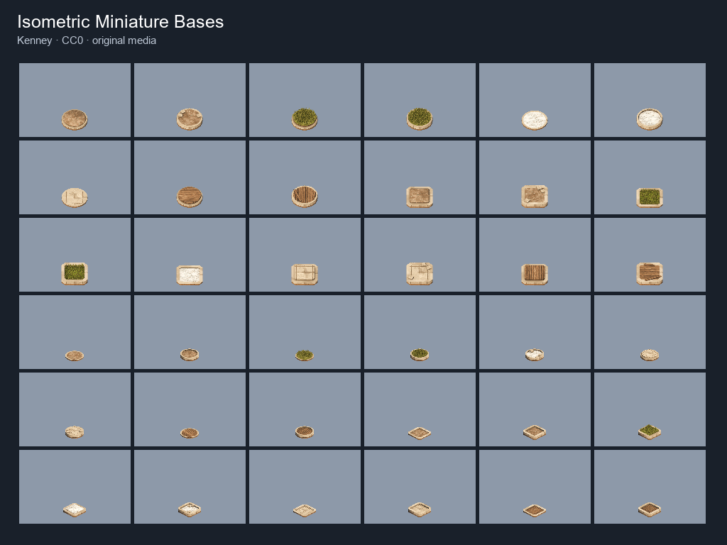 Preview of Isometric Miniature Bases