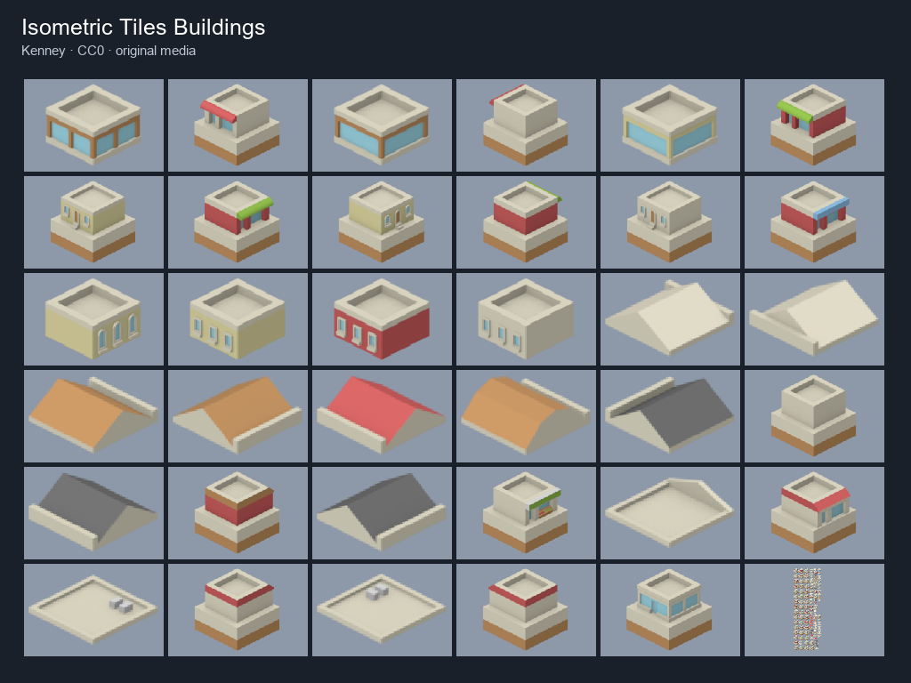 Preview of Isometric Tiles Buildings