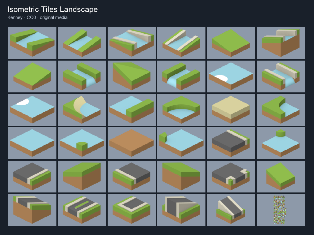 Preview of Isometric Tiles Landscape