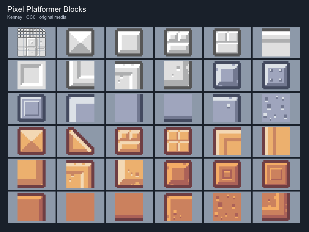 Preview of Pixel Platformer Blocks