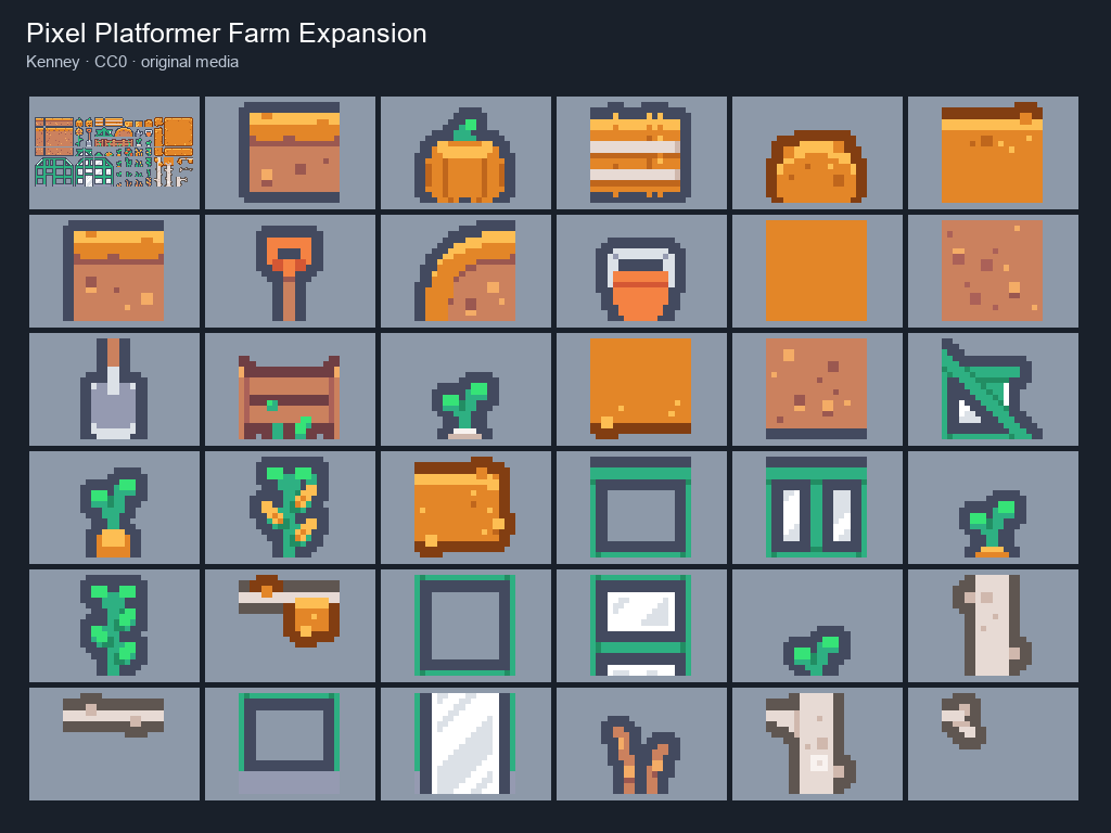 Preview of Pixel Platformer Farm Expansion