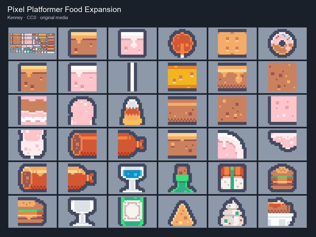 Pixel Platformer Food Expansion preview