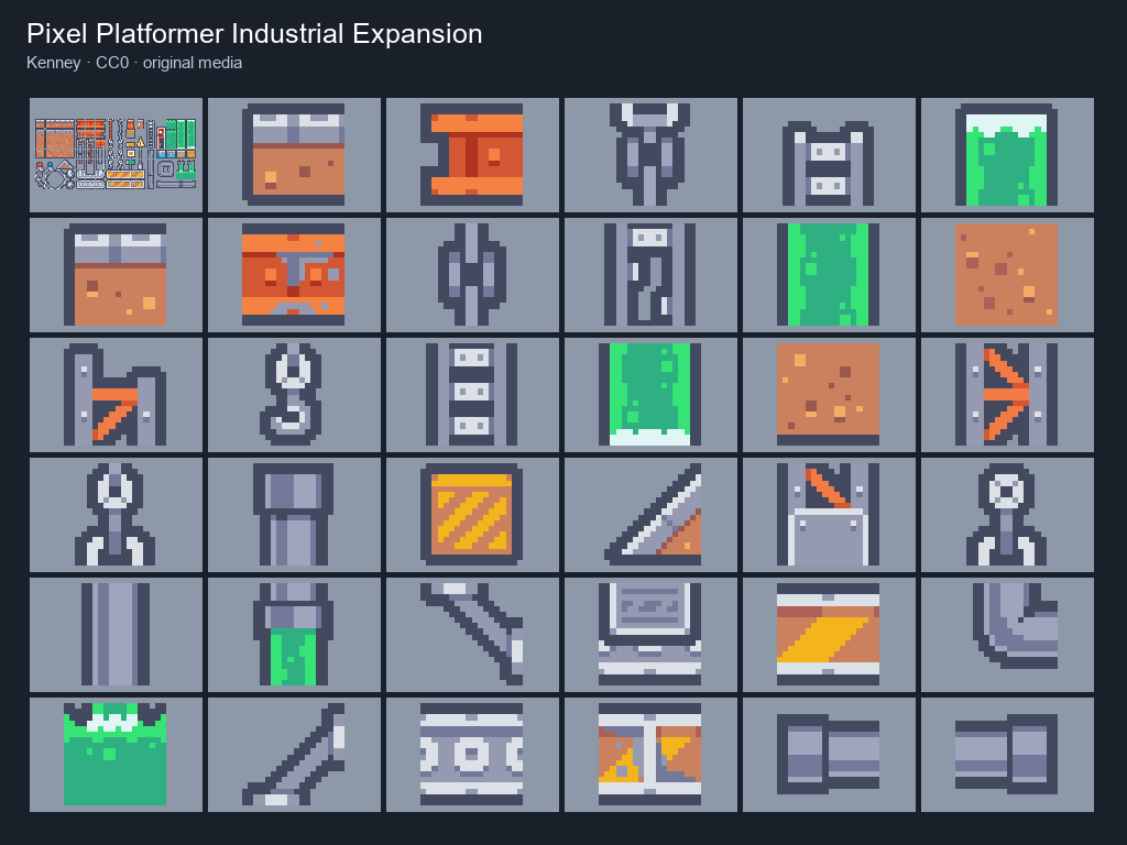 Preview of Pixel Platformer Industrial Expansion