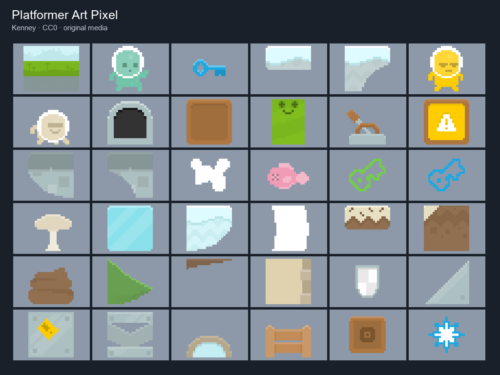 Preview of Platformer Art Pixel