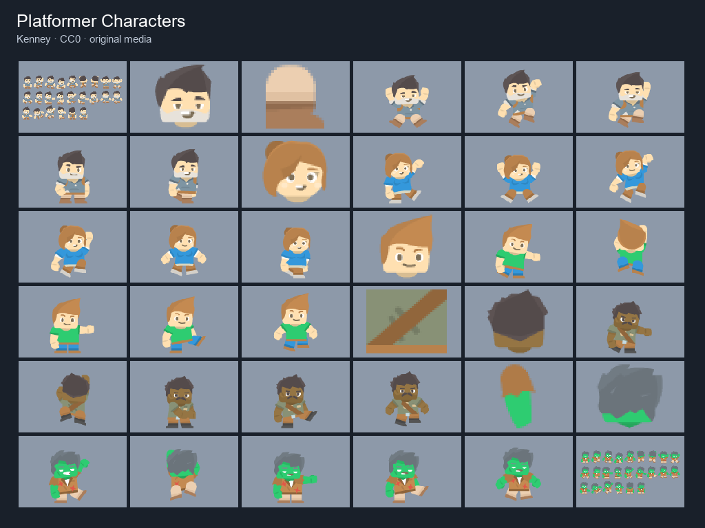 Preview of Platformer Characters