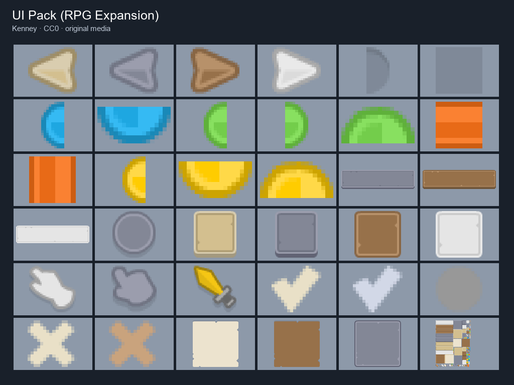 Preview of UI Pack (RPG Expansion)
