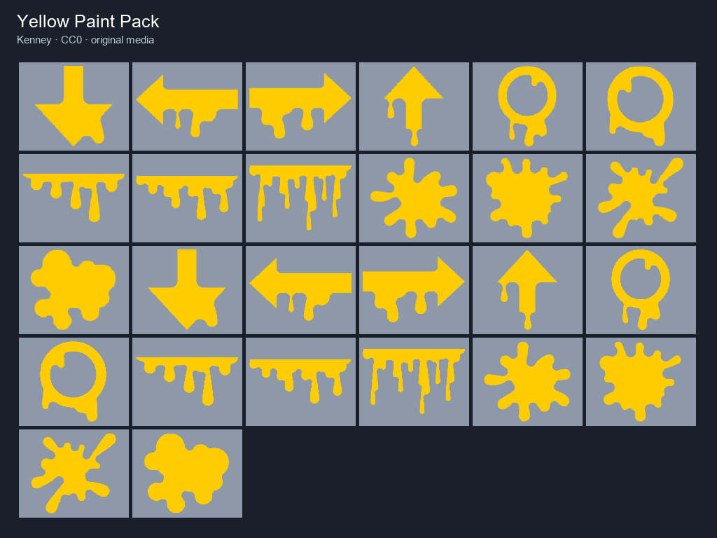 Preview of Yellow Paint Pack