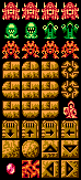 Preview of 16x16 Dungeon Tiles (NES Remake)