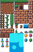 Preview of 2D Nature Platformer Tileset [16x16]