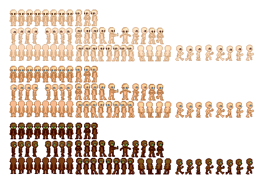 Preview of 32-pixel Human Sprites