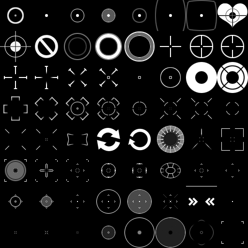 Preview of 64 crosshairs pack
