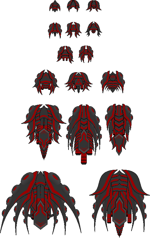 Preview of Alien Spaceship Sprite Pack