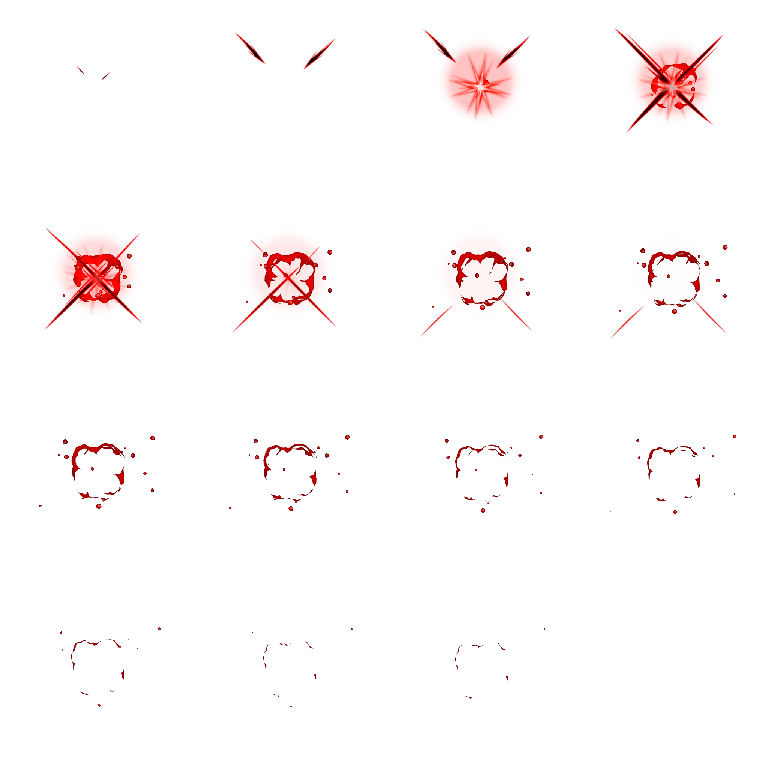 Preview of Animations - Blood, Hit and Both :D