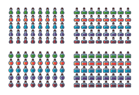 Preview of Colorful potions (animated)
