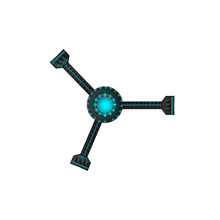 Preview of Complete Spaceship Game art pack