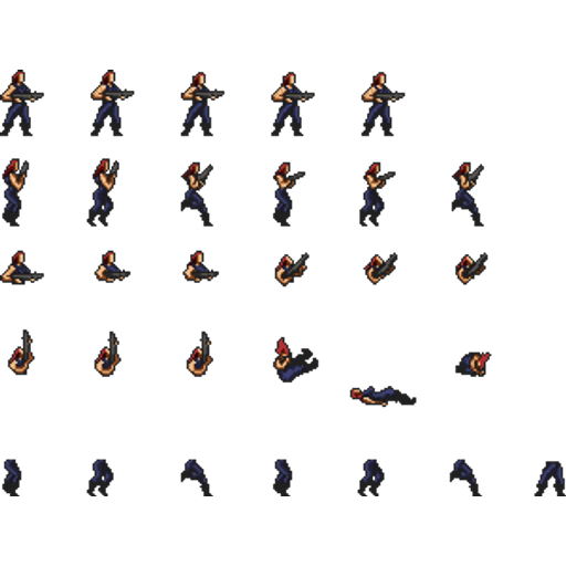 Contra Style Character preview
