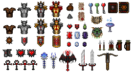 Dark Fantasy item sprites preview