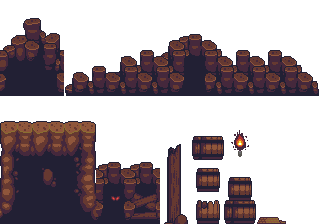 Preview of DB32 Cave tileset