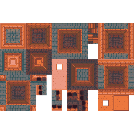 Pixel Art Top-Down Dungeon Tileset and RPG Character with Animations preview